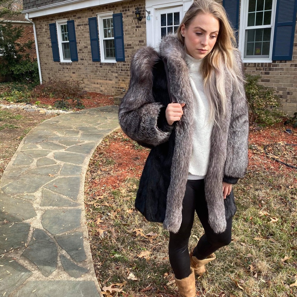 VINTAGE REAL FUR Coat Alaskan Couture Size 8